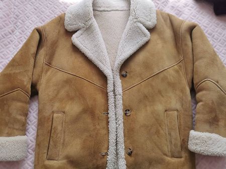 BA&SH Manteau Femme Shearling Camel, Taille 1 (INT S, US 4)