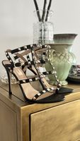 Valentino Garavani Rockstud Sandalen schwarz Grösse 36