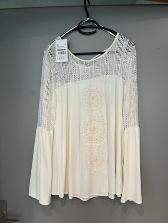 Desigual Bluse weiss Grösse XL