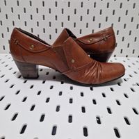 Elegante, braune Lederschuhe, Grösse 36