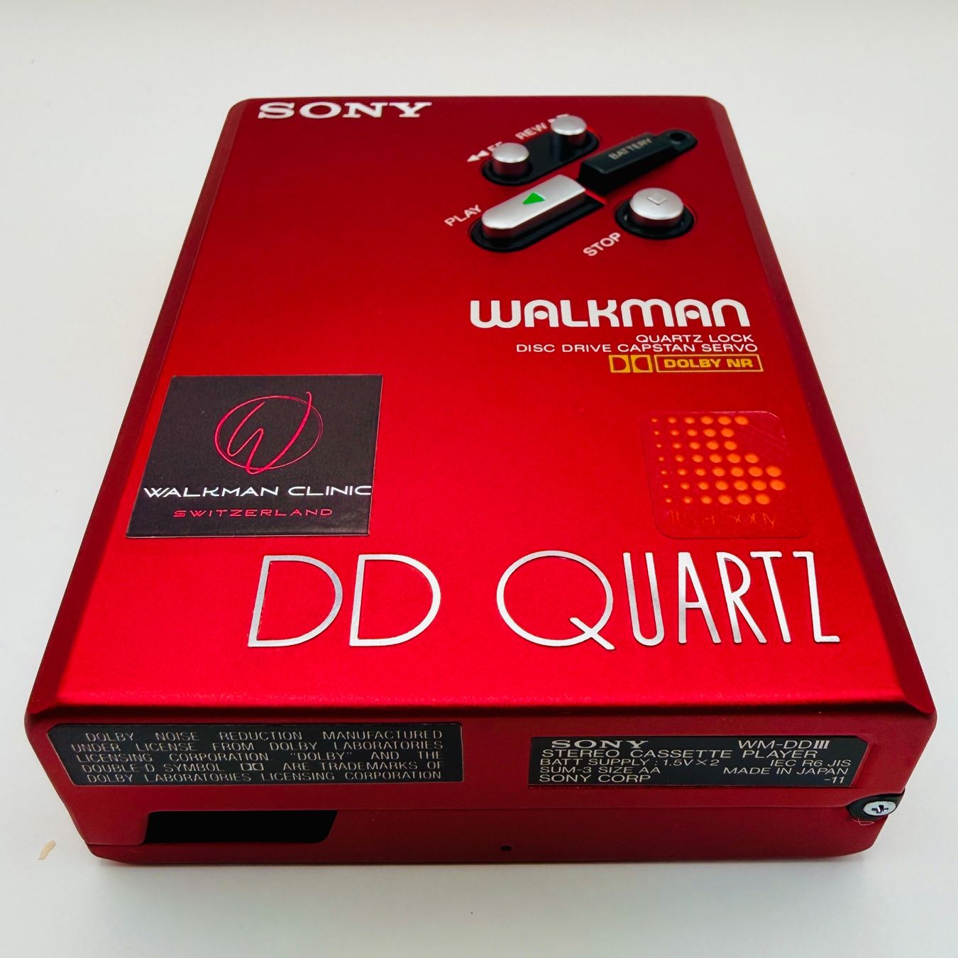 Sony Lettore multimediale portatile: Sony Walkman WM-DDIII Quartz rot #307 – Usato da Vorderthal venduto da WalkmanClinic 3