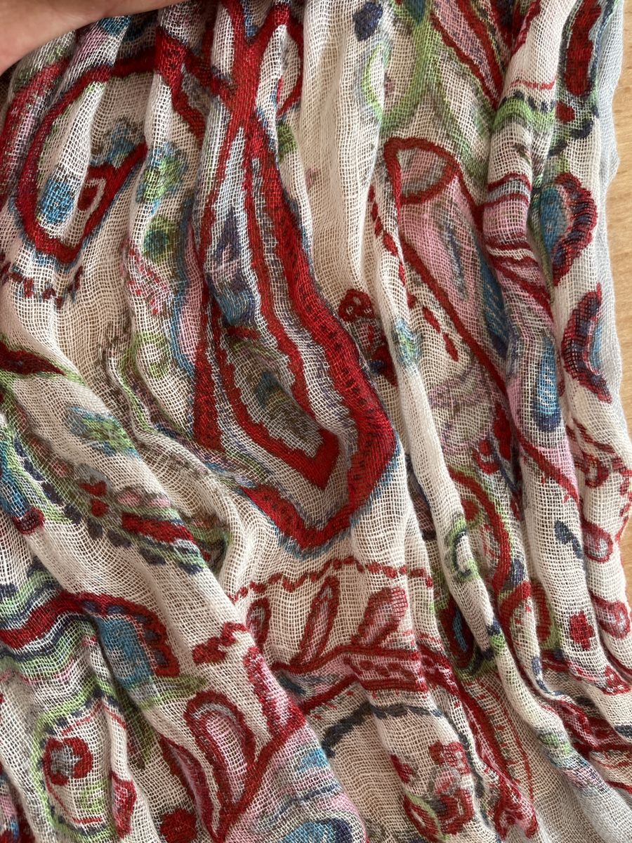 Foulard & Sciarpe: Wunderschönes buntes Halstuch 185 cm lang – Usato da Aesch BL venduto da shuja01 2