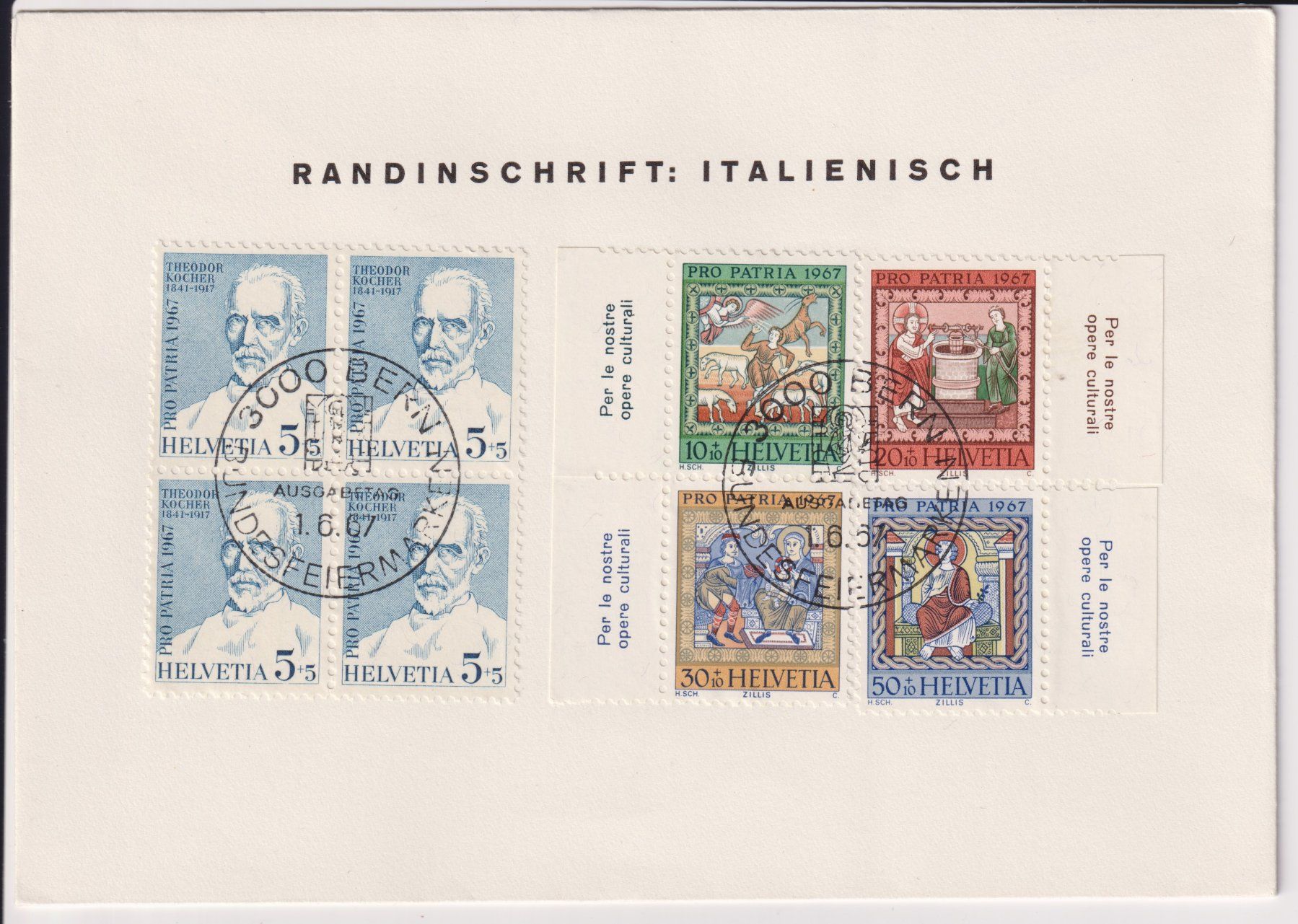 Tutti i francobolli: PP 1967 mit TABs – Usato da Bellach venduto da qsearch 1