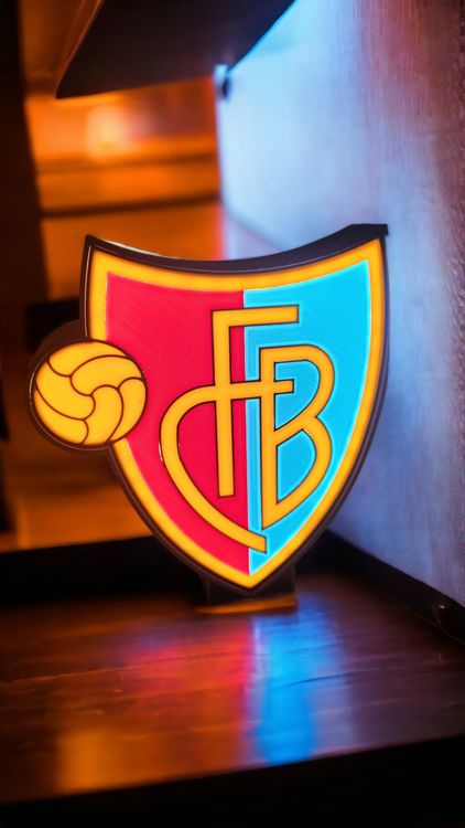 FC Basel Leuchtreklame Logo Pascal Zuberbühler Lithophane (Gebraucht ...