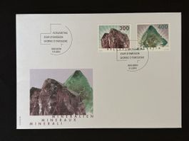 Enveloppe premier jour minéraux 9.9.2003
