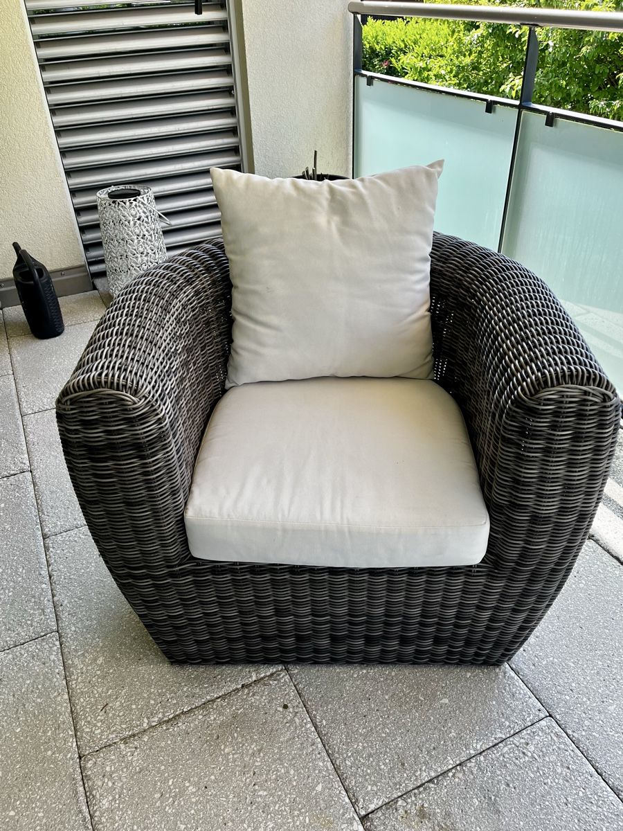 Sofas: Gartenmöbel Set Rattan Optik 3-teilig mit Tisch – D'occasion à Horgen par lil_kwf5 5