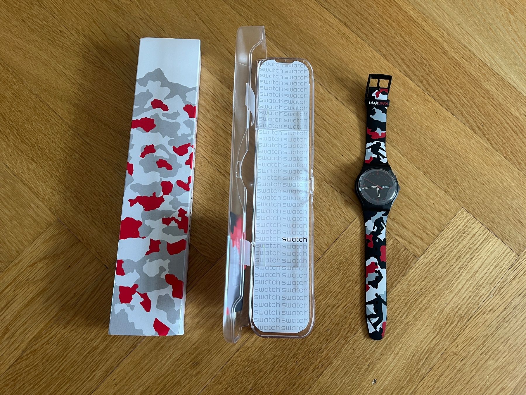 Swatch Orologi: Swatch x Laax Open Sonderedition mit OVP – Usato da Zürich venduto da bretxo