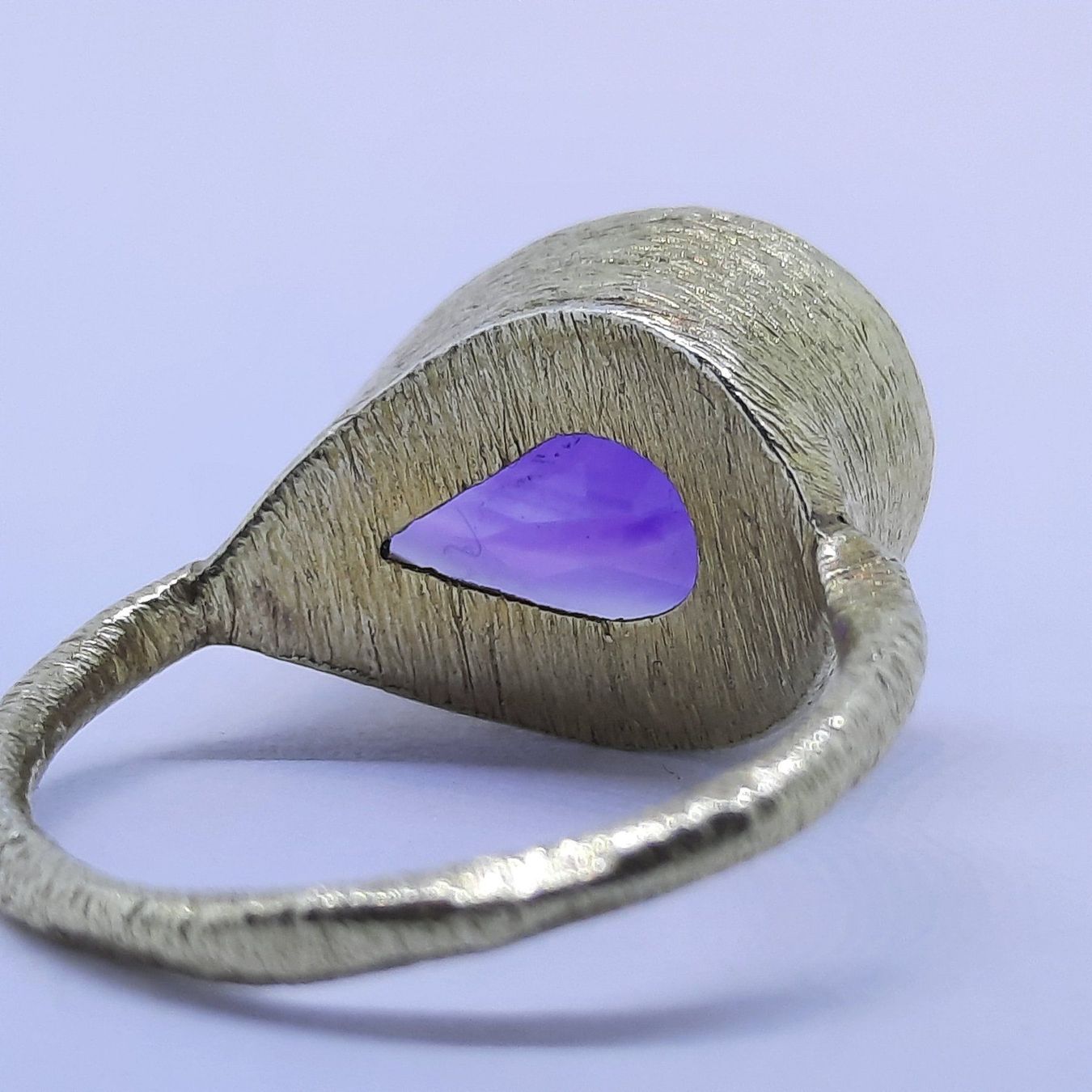Ringe: Goldring mit erstklassigem Amethyst Edelstein – Gebraucht aus Unterägeri von Altgoldschmuck 4