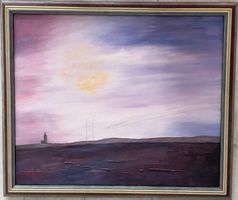 Atmosphärisches Oelgemälde in Pastelltönen