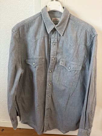Chemise Lévis grise taille large vintage