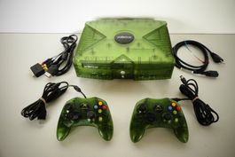 Xbox Translucent Green non-Halo Edition Konsole, sehr Selten