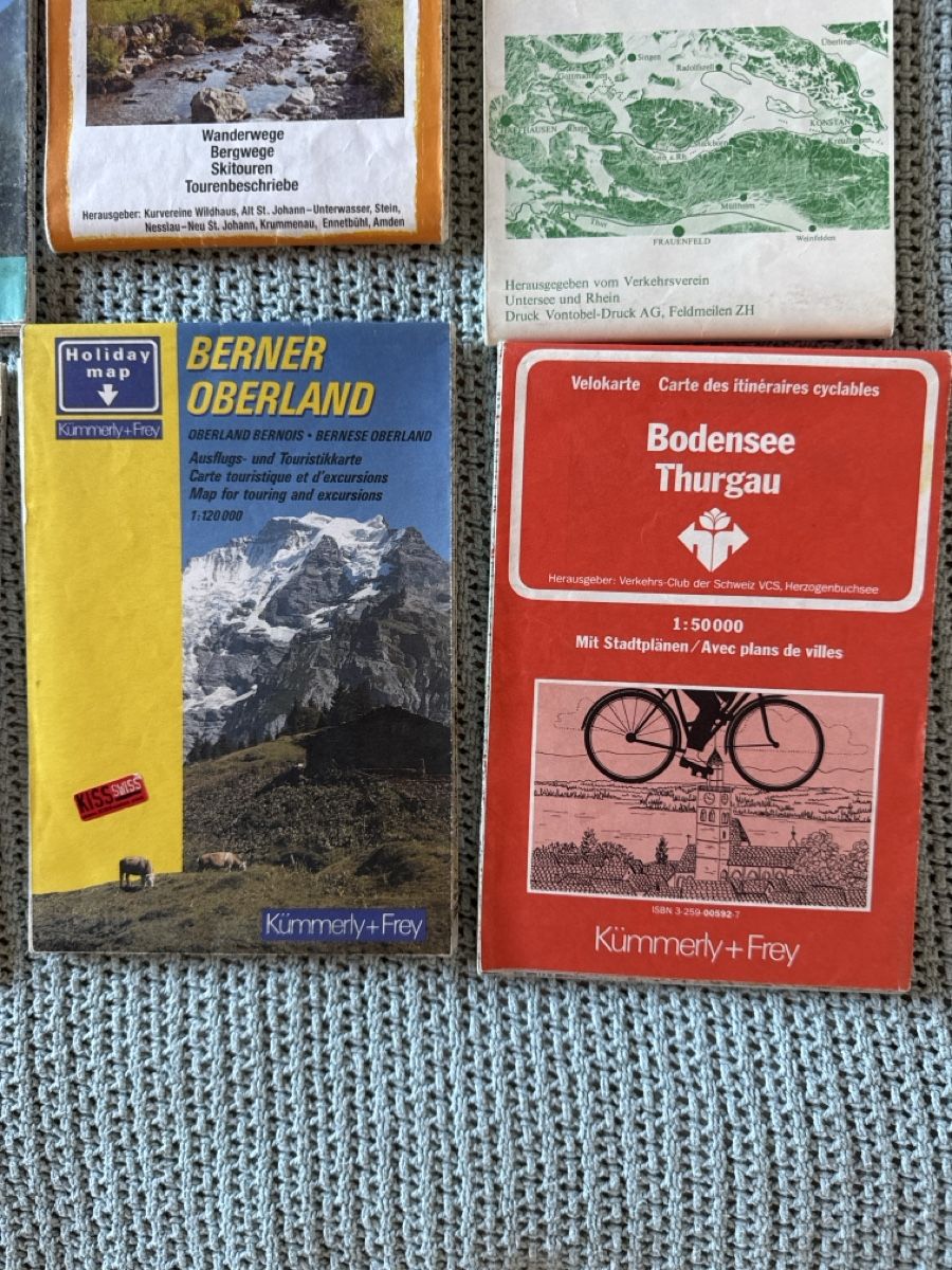 Cartine & Atlanti: Wanderkarten Schweiz, Konvolut – Usato da Eschenz venduto da Belladog 4