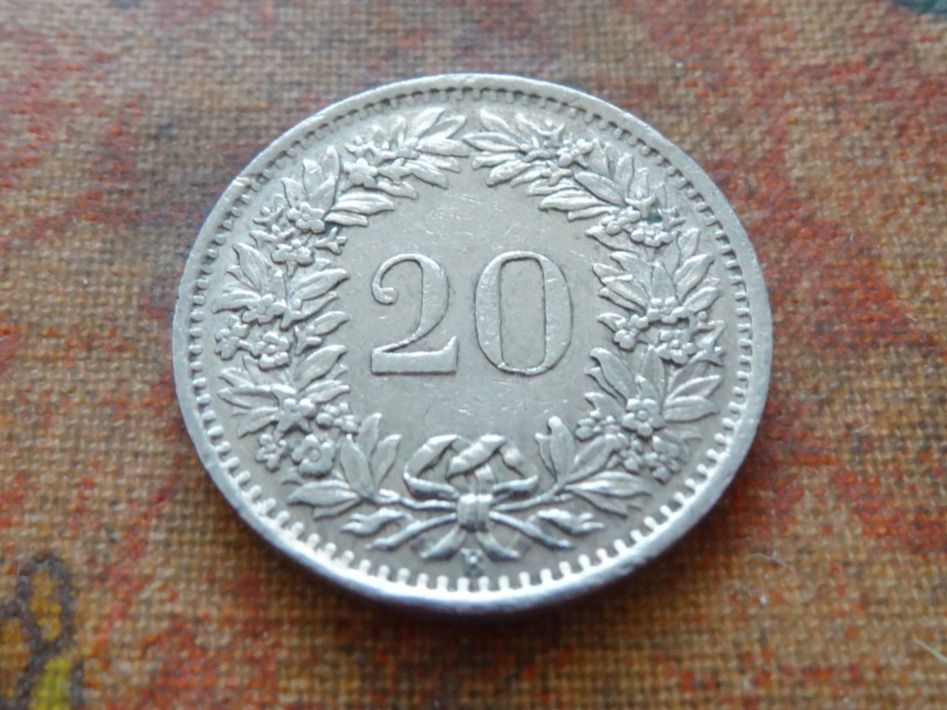 Tutti le monete: 20 Rp. 1968 – Usato da Romanel-sur-Lausanne venduto da Swift13 1