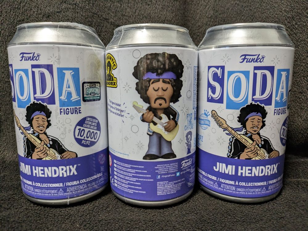 3x Funko Soda! Jimi Hendrix 1/10'000 Chance of Chase Kaufen auf Ricardo