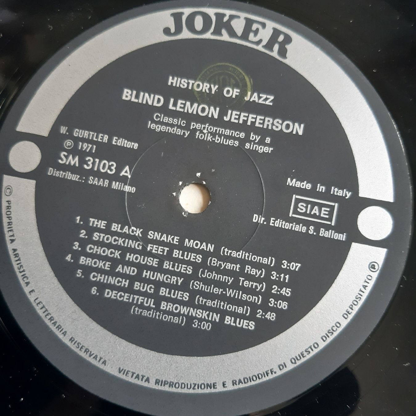 Schallplatten: BLIND LEMON JEFFERSON: Same – Gebraucht aus Frick von kyb_yq8h 2