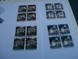 Pro Patria 1997, FDC Satz + 4erblocks, 5 Belege