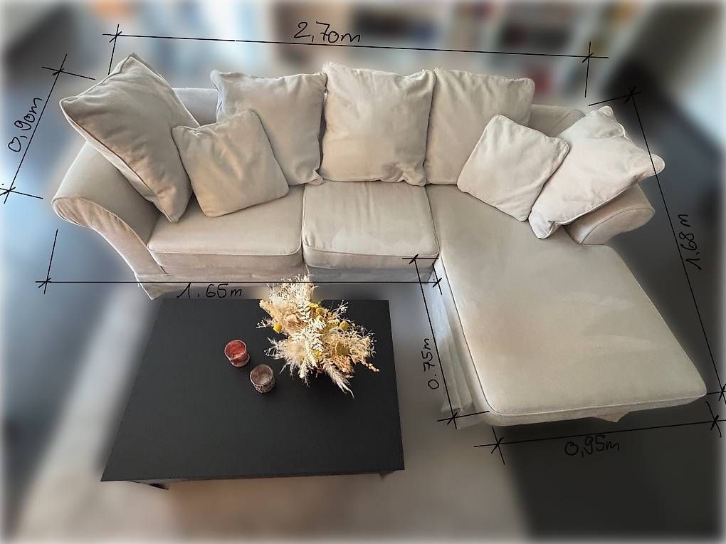 Sofas: Ecksofa beige – D'occasion à Matten b. Interl par hul_gnn7 1