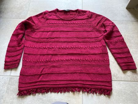 Garn Pullover bordeaux Gr. XL BONITA