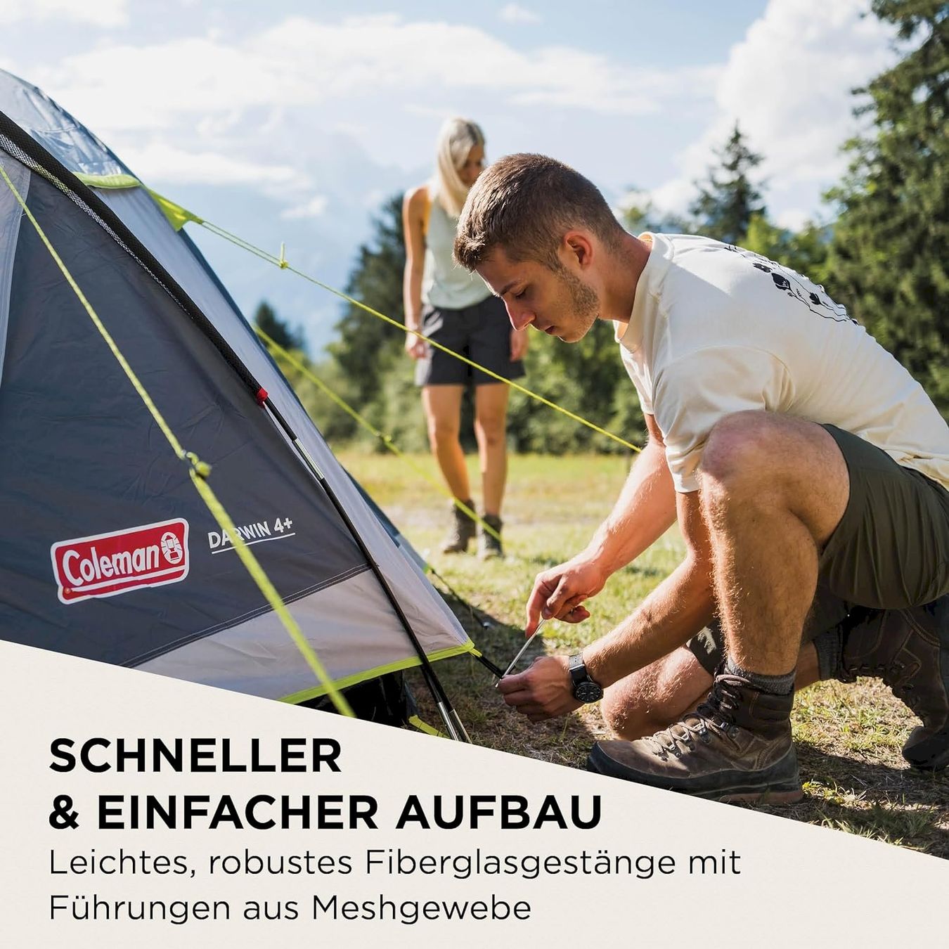 Coleman Tende : Coleman Darwin 3 Plus Kuppelzelt – Nuovo e nell'imballaggio originale da Bottighofen venduto da zaap 2