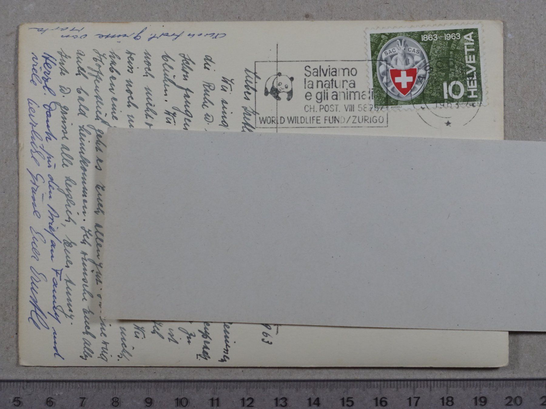 Cartoline postali: Ascona, 1963 – Usato da Lenzburg venduto da fh1 1