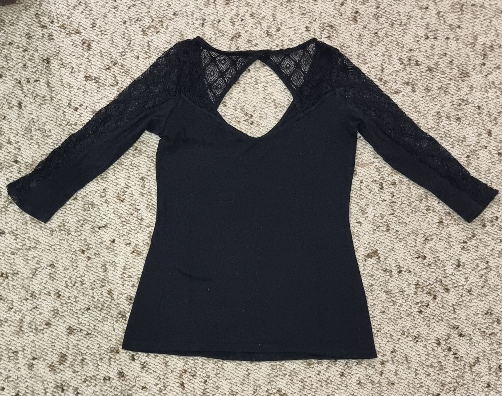 T-shirt: Shirt 3/4 arm mit Spitze – Usato da Ettingen venduto da ssc_dsr2 1