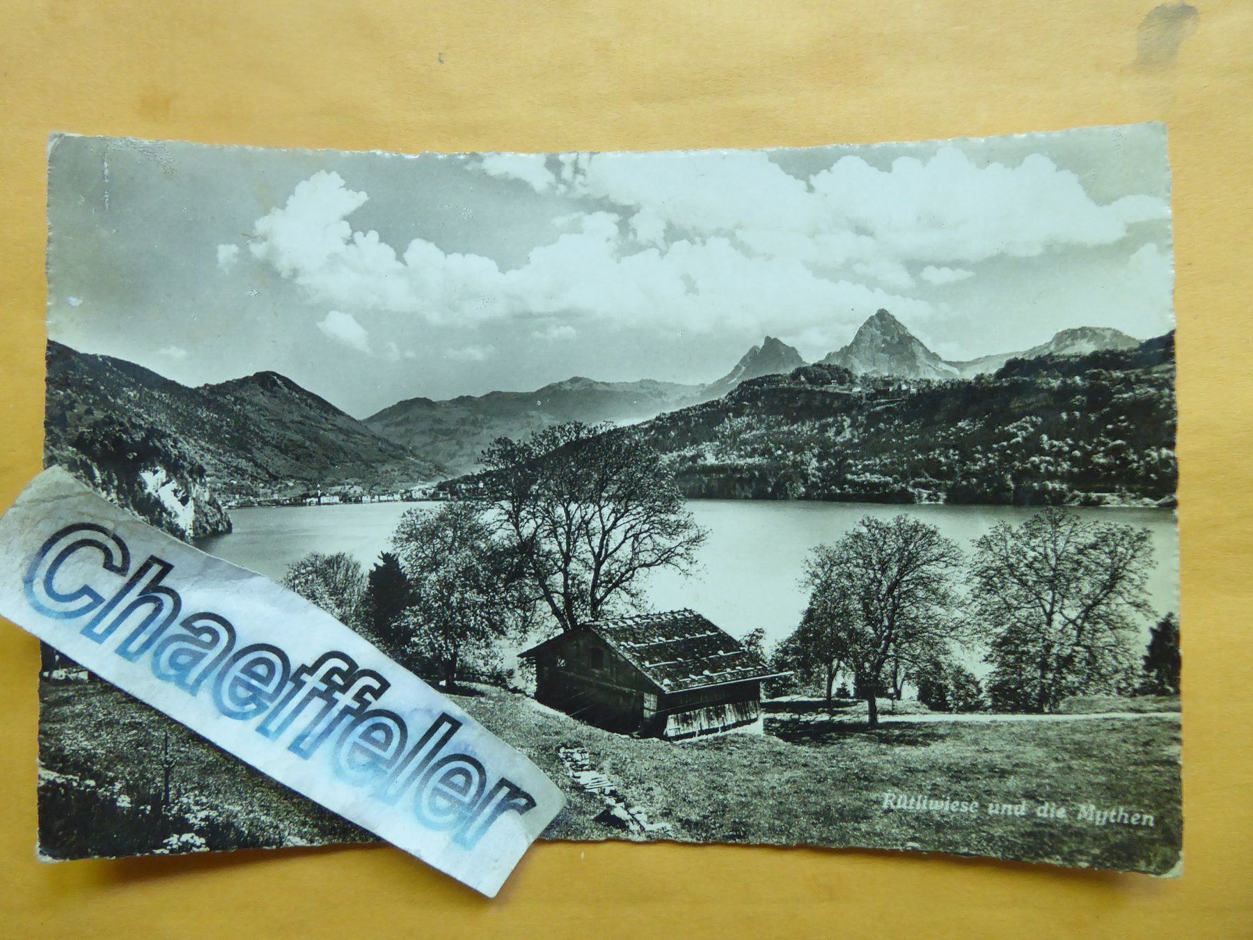 Cartoline postali: Rütliwiese und die Mythen – Usato da Zürich venduto da Chaeffeler