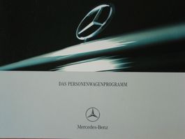 Prospekt Mercedes Programm A C E S SLK CL CLK SL G M 7 2001