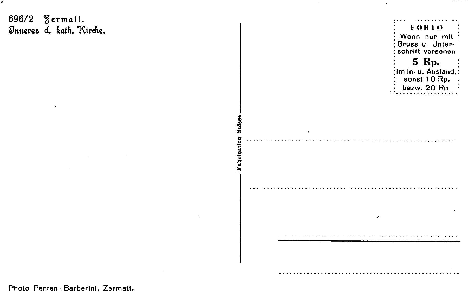Cartoline postali: 2x Zermatt – Usato da Ottikon b.Kemptth. venduto da Neptun1974 3
