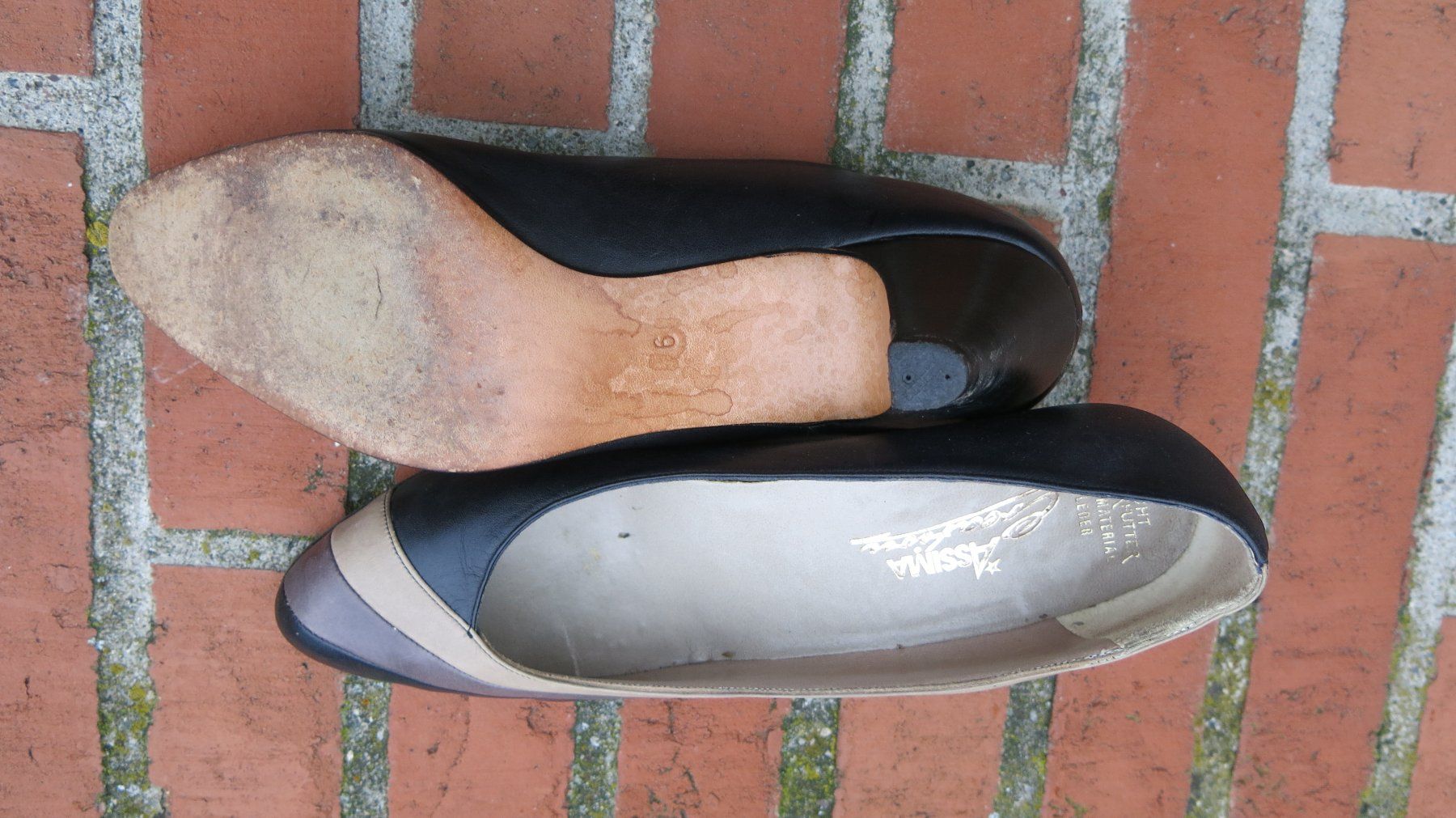 Scarpe da donna: Elegante Leder Pumps, schwarz-grau-beige, Gr.39 – Usato da Zollikofen venduto da MiMo2022 3