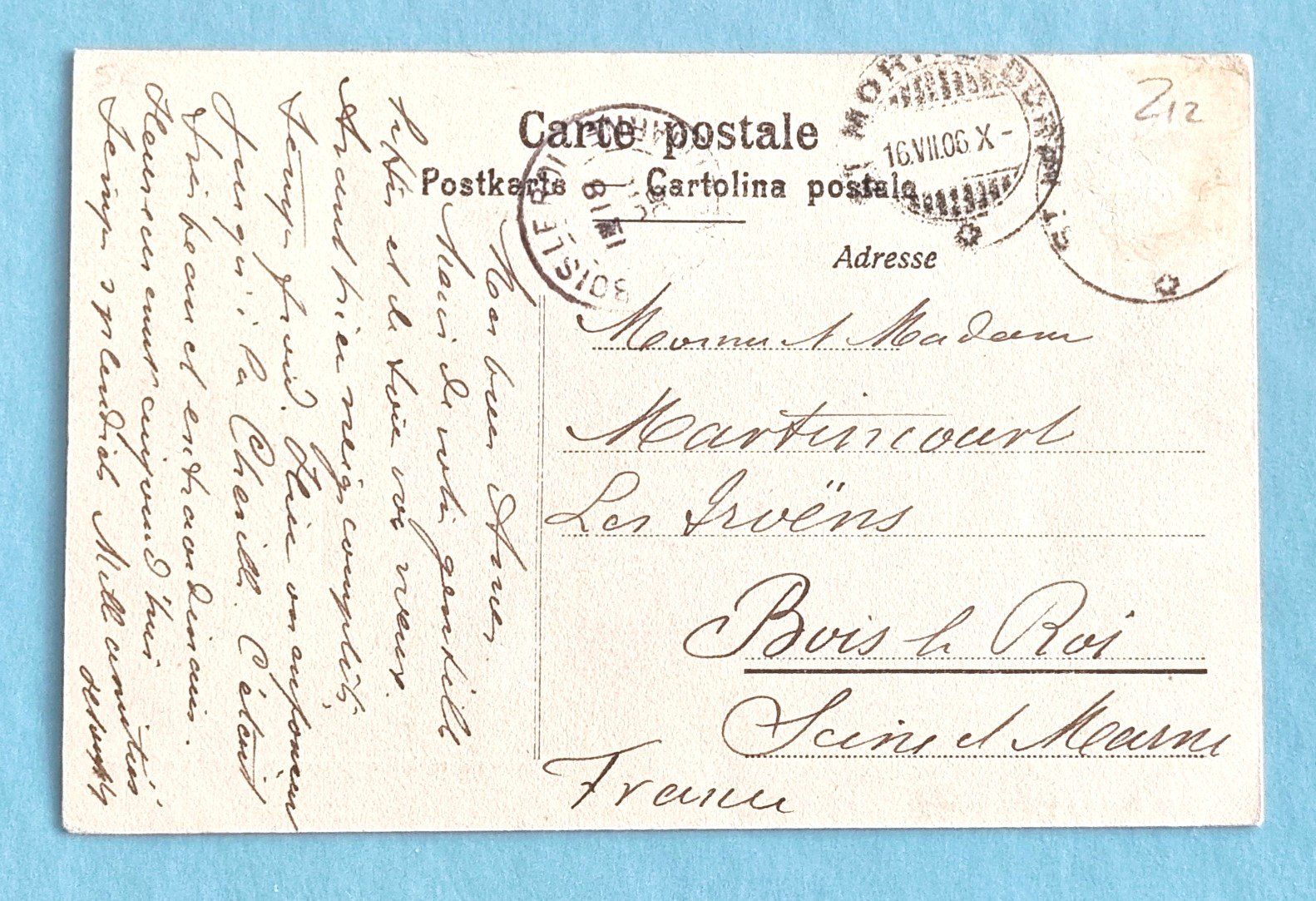 Cartoline postali: Davos - Suiss sledgers - Schweizer Schlittenfahrer 1906 – Usato da Rothrist venduto da RROENK 1