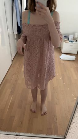 Süsses Sommerkleid rosa Grösse S