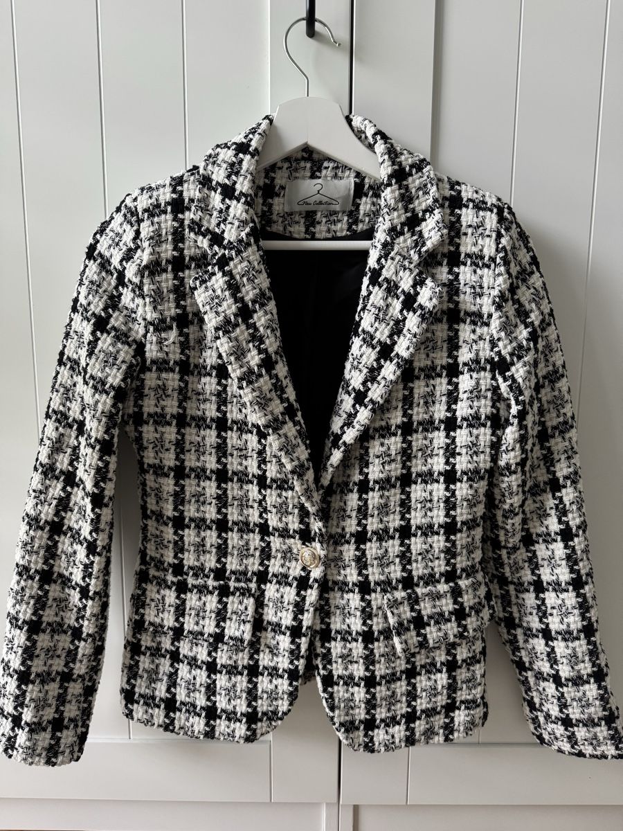 Giacche: Tweed Blazer schwarz/weiss (S) – Usato da Triesen venduto da antonellaaa_