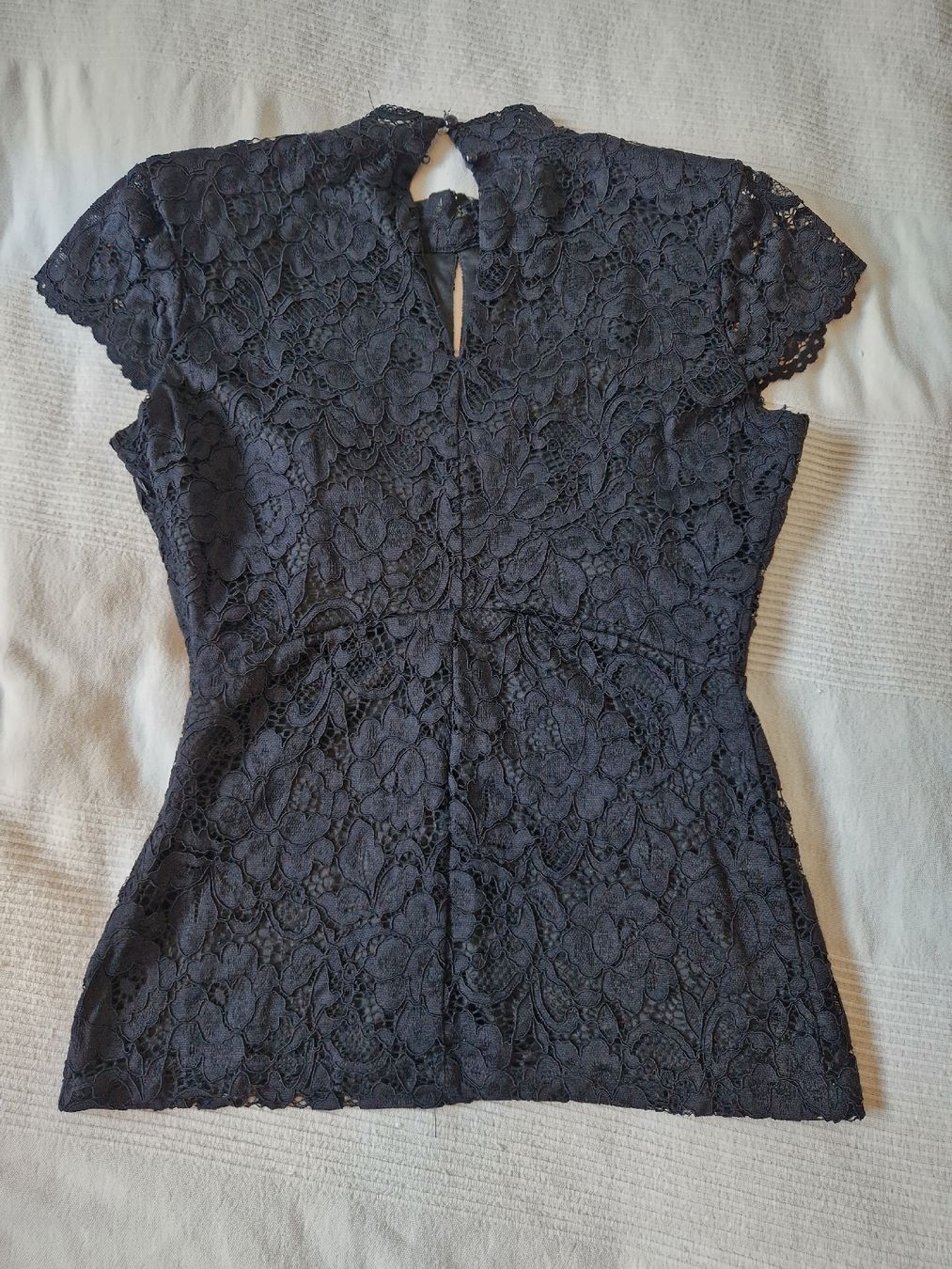 Morgan Top: Spitzen-T-Shirt schwarz Grösse M von Morgan – Nuovo (secondo la descrizione) da Zürich venduto da stefanella 1