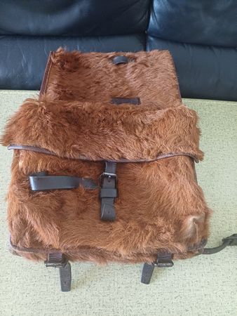 Vintage Schweizer Militär Rucksack - Fell von1936