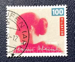 Nr.1367 100 Geburtstag Jeanne Hersch GESTEMPELT  ﻿ 