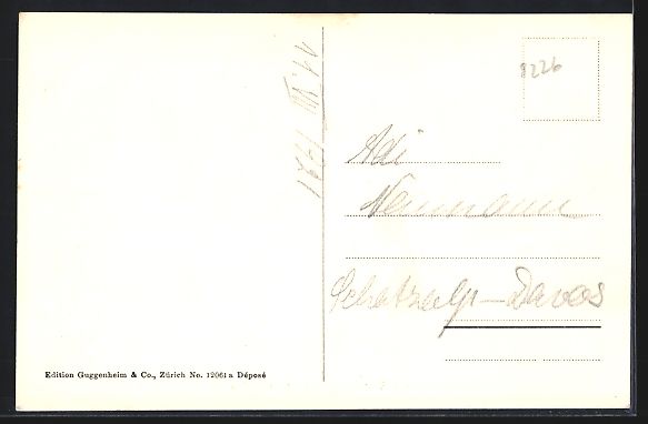 Cartoline postali: Valangin, Vue générale et le Val-de-Ru – Usato da Berlin venduto da bartko-reher 1
