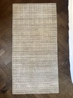 Teppich kariert beige/grau 140x70cm neuwertig