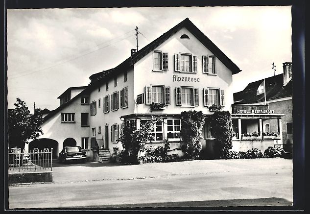 Cartoline postali: AK Maienfeld, Hotel Alpenrose – Usato da Berlin venduto da bartko-reher