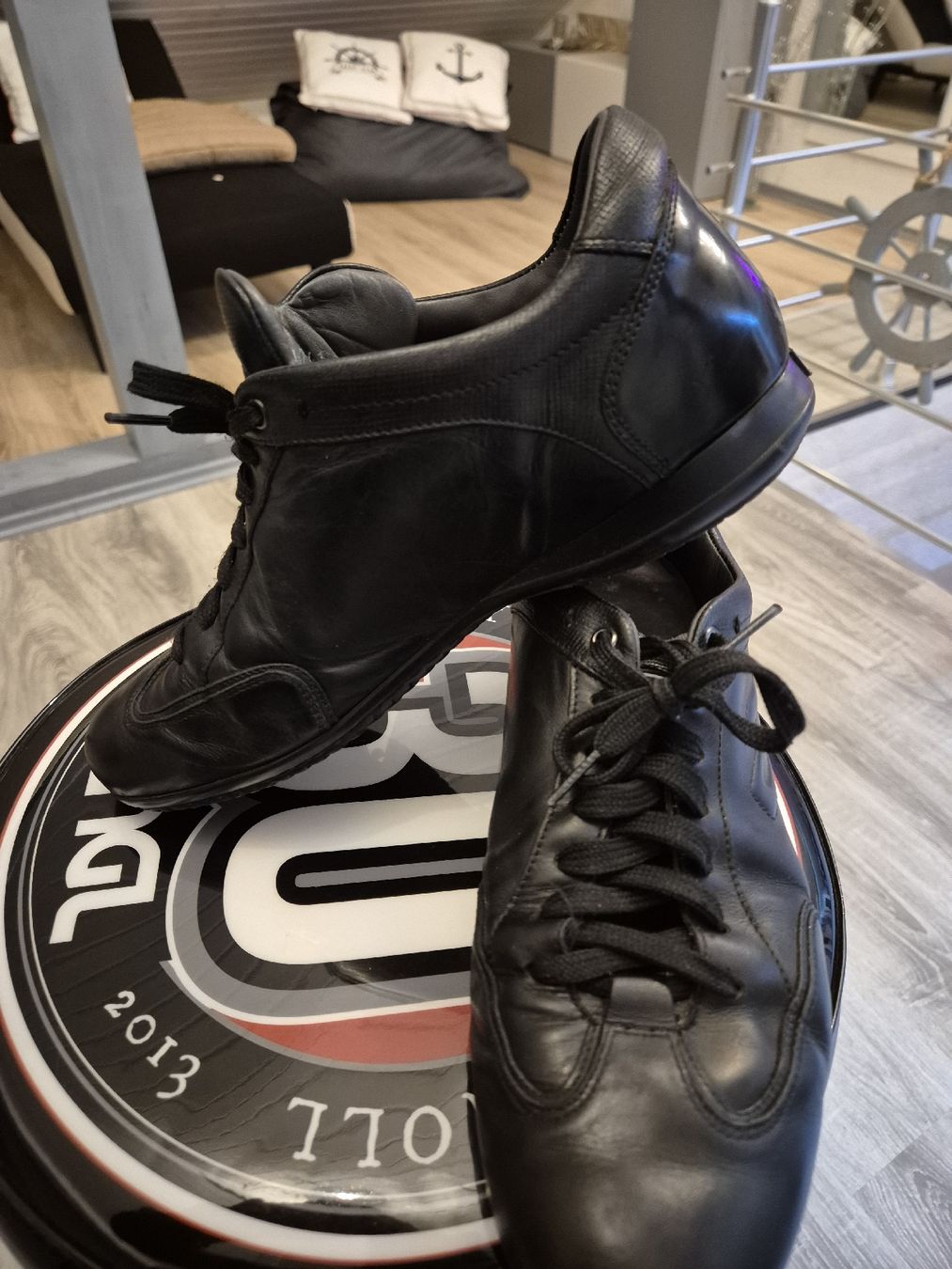 Scarpe da uomo: Alberto Guardiani Baskets Sport, Cuir Noir, Taille 41 – Usato da Chevenez venduto da Pippomy 7