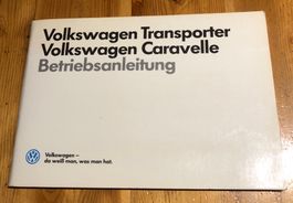 Betriebsanleitung Volkswagen Transporter 1987