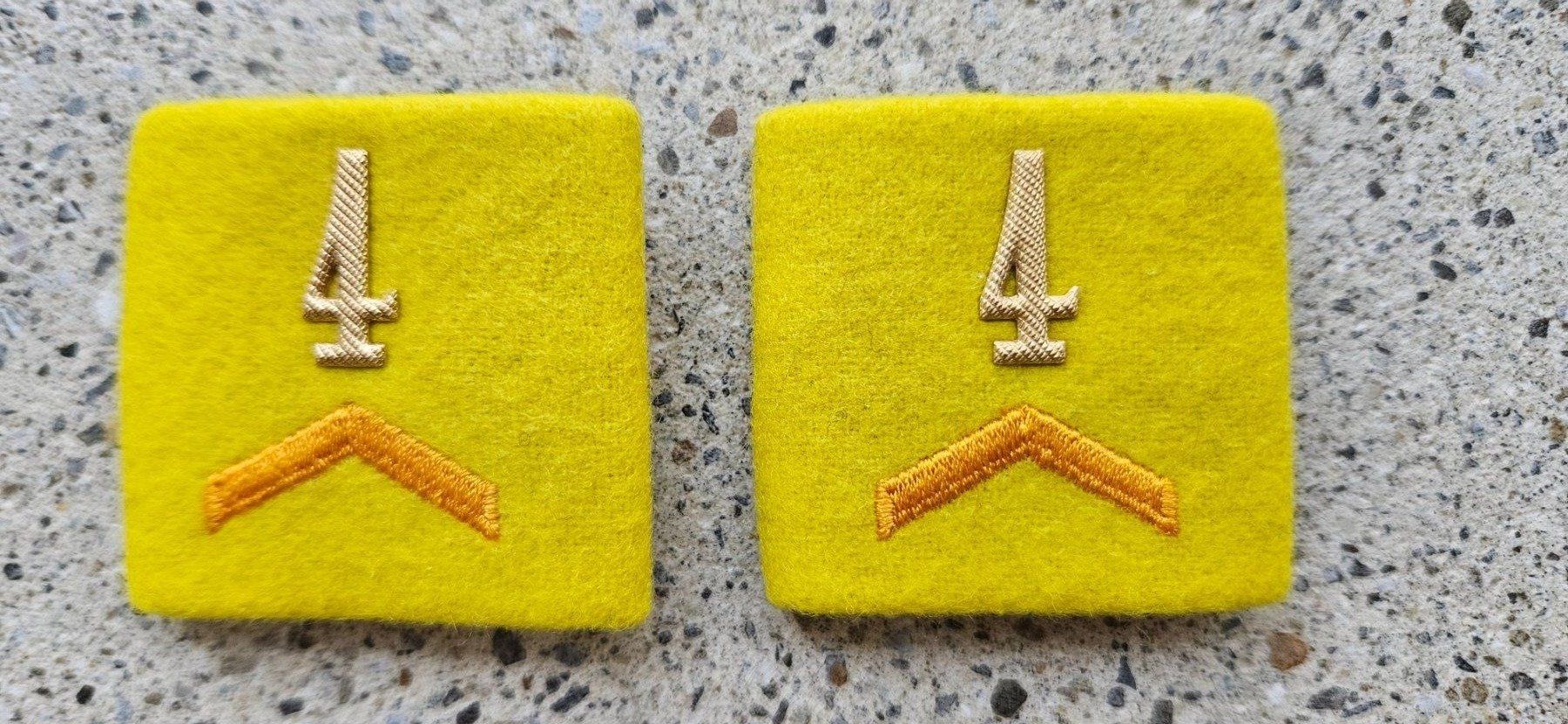 Schweizer Armee Plaketten & Abzeichen: *** Patten /Schulterschlaufen mit Nummer *** – Gebraucht aus Riedholz von fr_sIruP