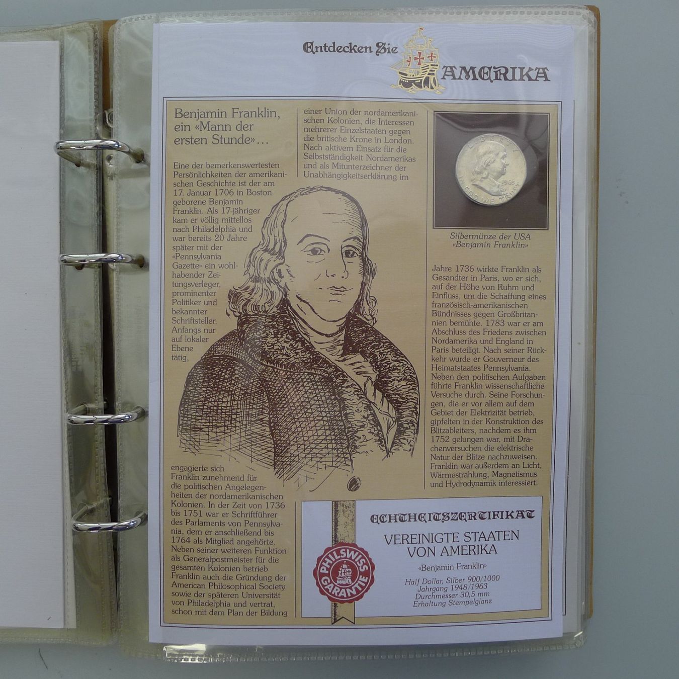 Tutti le monete: 1921-1999 Münz-Sammlung Entdecken Sie Amerika + 225g Silber – Usato da Sursee venduto da Luzernerraute 7