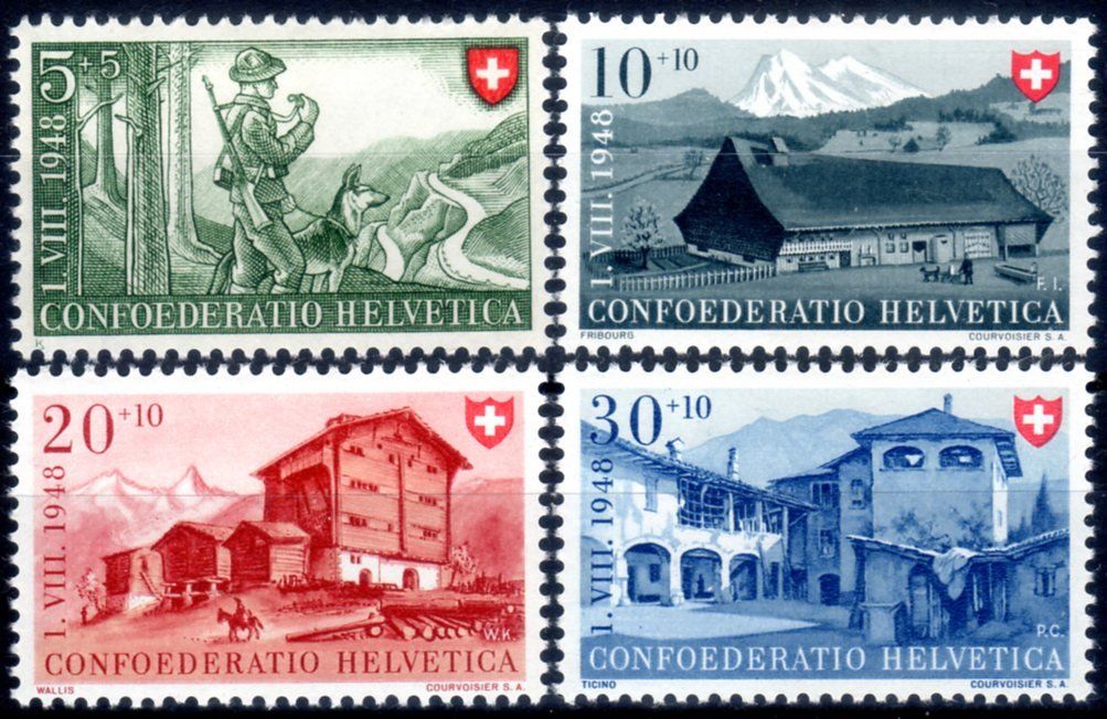 Tutti i francobolli: PRO PATRIA SERIE 1958 ** POSTFRISCH ** - AB148 – Nuovo (secondo la descrizione) da Losone venduto da EM2019