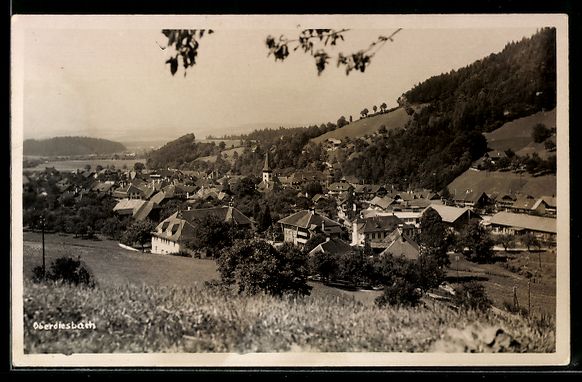 Ansichtskarten: Oberdiessbach, Ortsansicht mit Kirche un – Gebraucht aus Berlin von bartko-reher