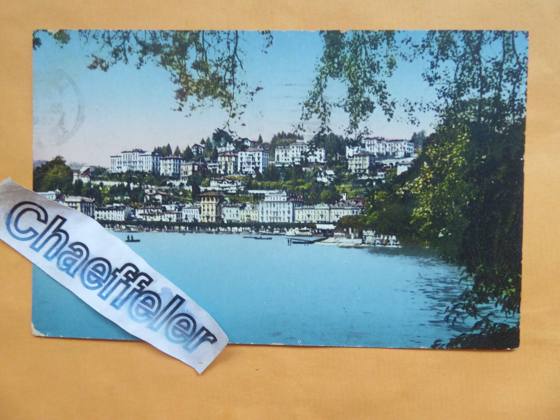 Cartoline postali: 1925  Lugano - dal Parco Civico – Usato da Zürich venduto da Chaeffeler