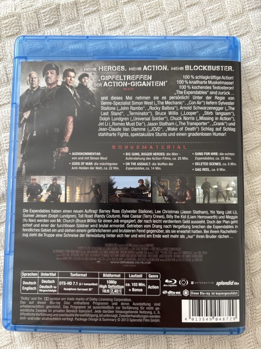 Alle DVDs: Expendables Trilogie 1-3 bluray – Gebraucht aus Oberentfelden von Rabaelikus 2