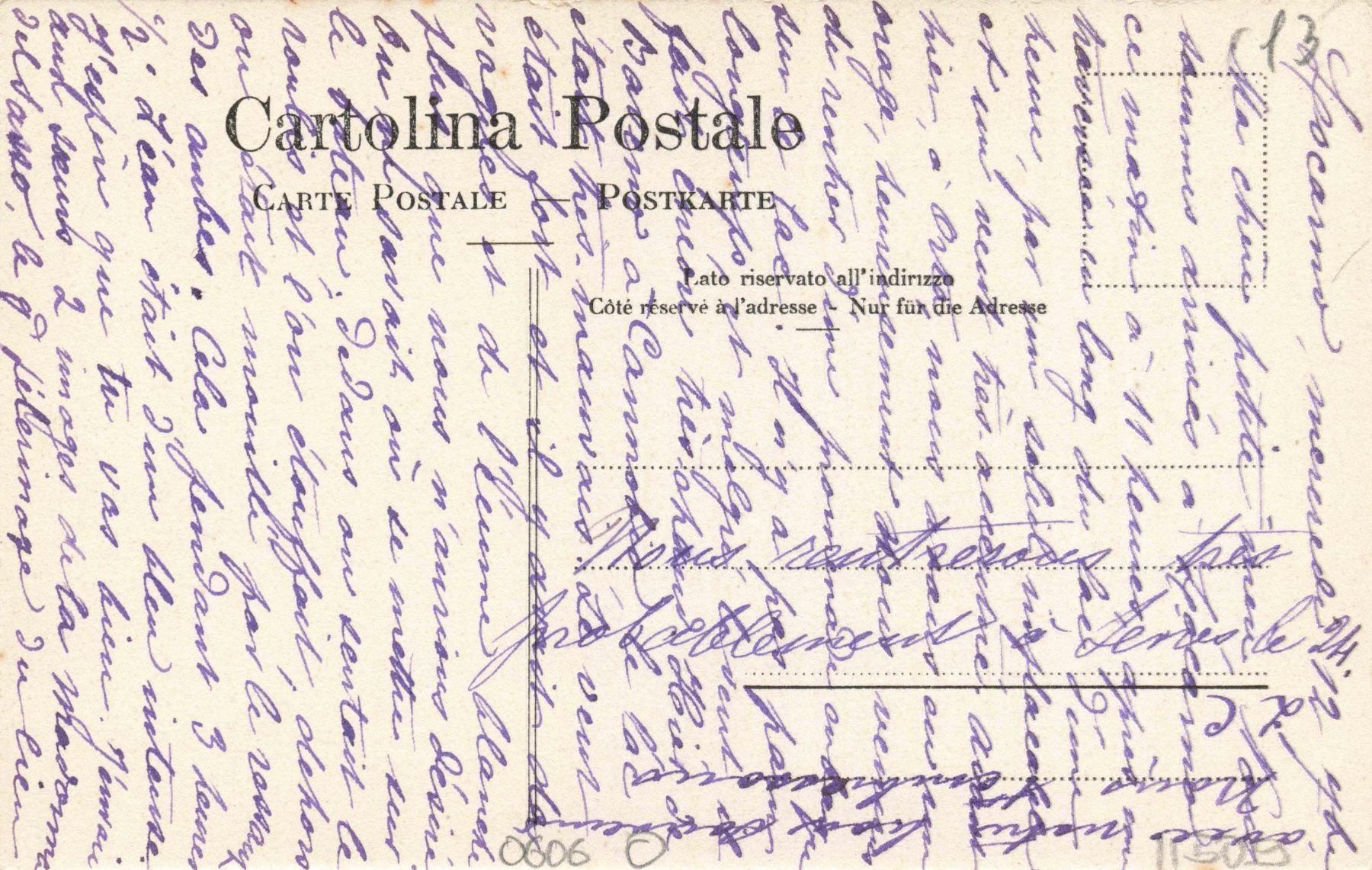 Cartoline postali: Muralto Locarno – Usato da Biasca venduto da Blenio71 1