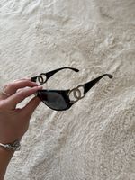 vintage Chanel Sonnenbrille schwarz