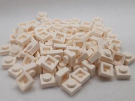 Lego 100 Stk. Plate 1x1 weiss (neu)