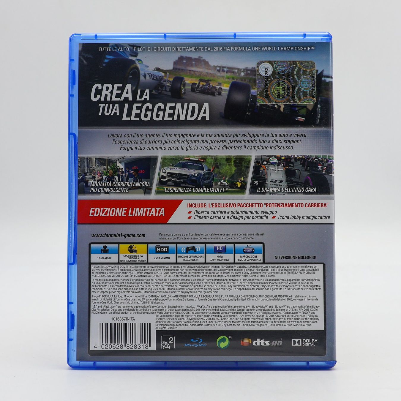Giochi: F1 2016 [Limited Edition]  - PS4 – Usato da Paudex venduto da dindeboy 2